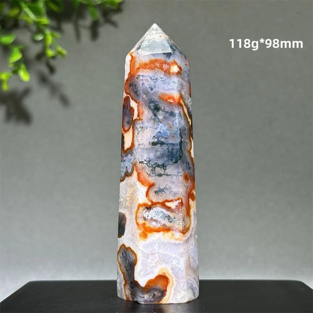 Đũa Thạch Anh Rêu Tự Nhiên - Thiền Định & Trang Trí Nhà