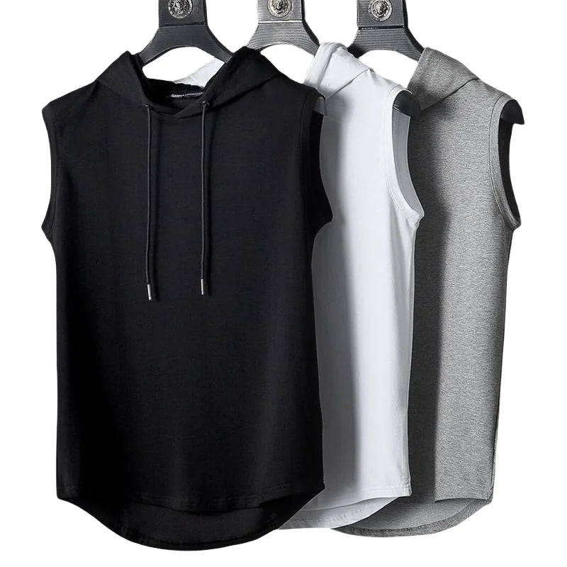 Áo Ba Lỗ Nam Thể Thao Có Mũ - Tập Gym Hè Năng Động - Daisan Mart
