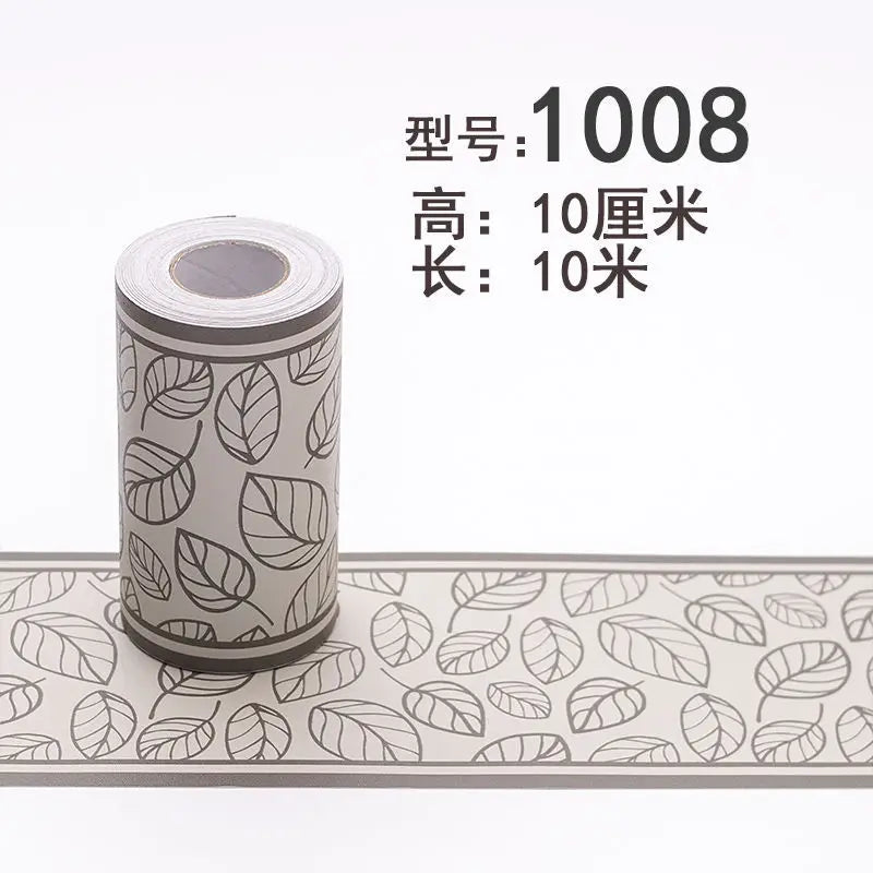 Waterproof PVC Wall Panels Self-Adhesive Skirting Board - Bathroom Safe Tile Border Sticker for Shower Corner Guard