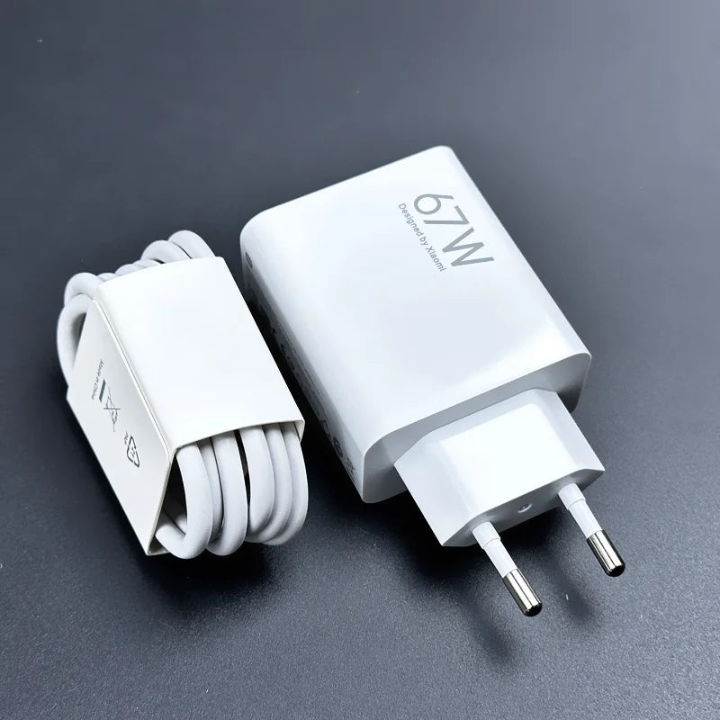 67W charger Xiaomi EU Redmi Note 11 pro Fast charge 1M 1.5M 2M 6A Type C cable 65W 55W 33W For Redmi note 11 9 10 pro mi 11 Pro