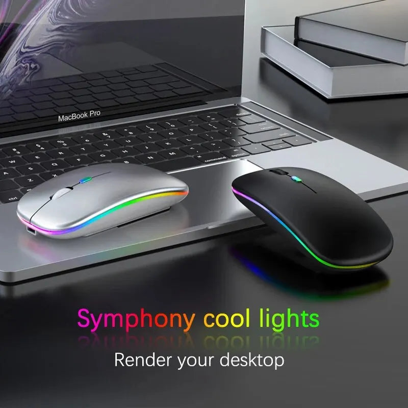 ###Rechargeable RGB Mouse - Gaming Ergonomic 3600DPI