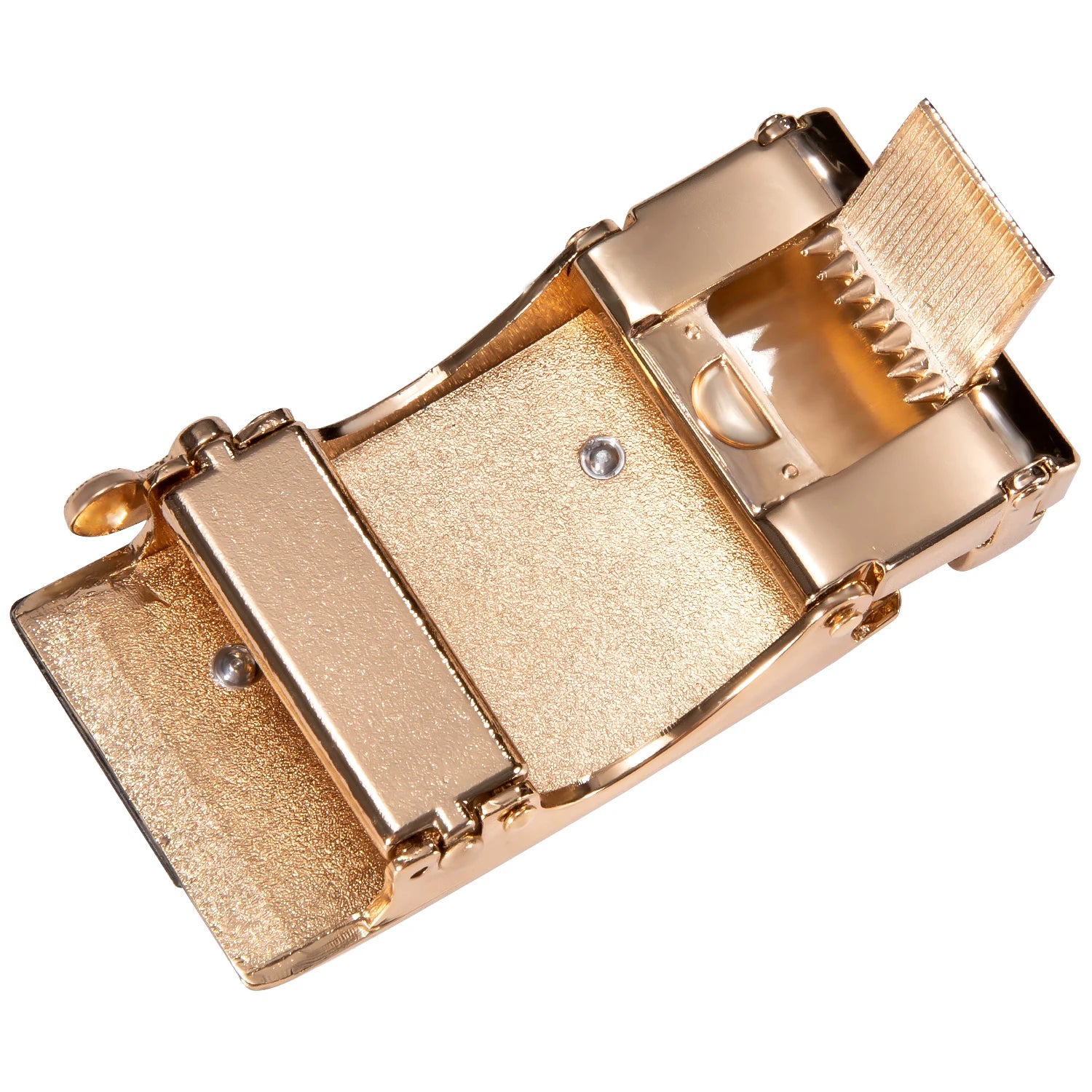 High quality black cowhide men's belt with automatic buckle 130cm