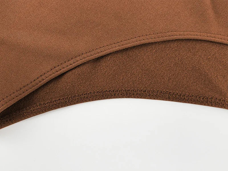 Women's Bodysuit Long Sleeve Square Neck Warm Fur Lining