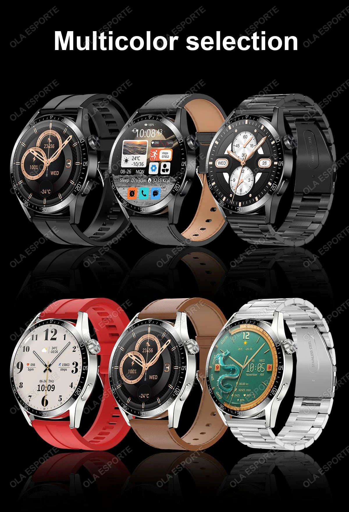 Đồng hồ thông minh 5 Pro 2025, màn HD, GPS, NFC, IP68