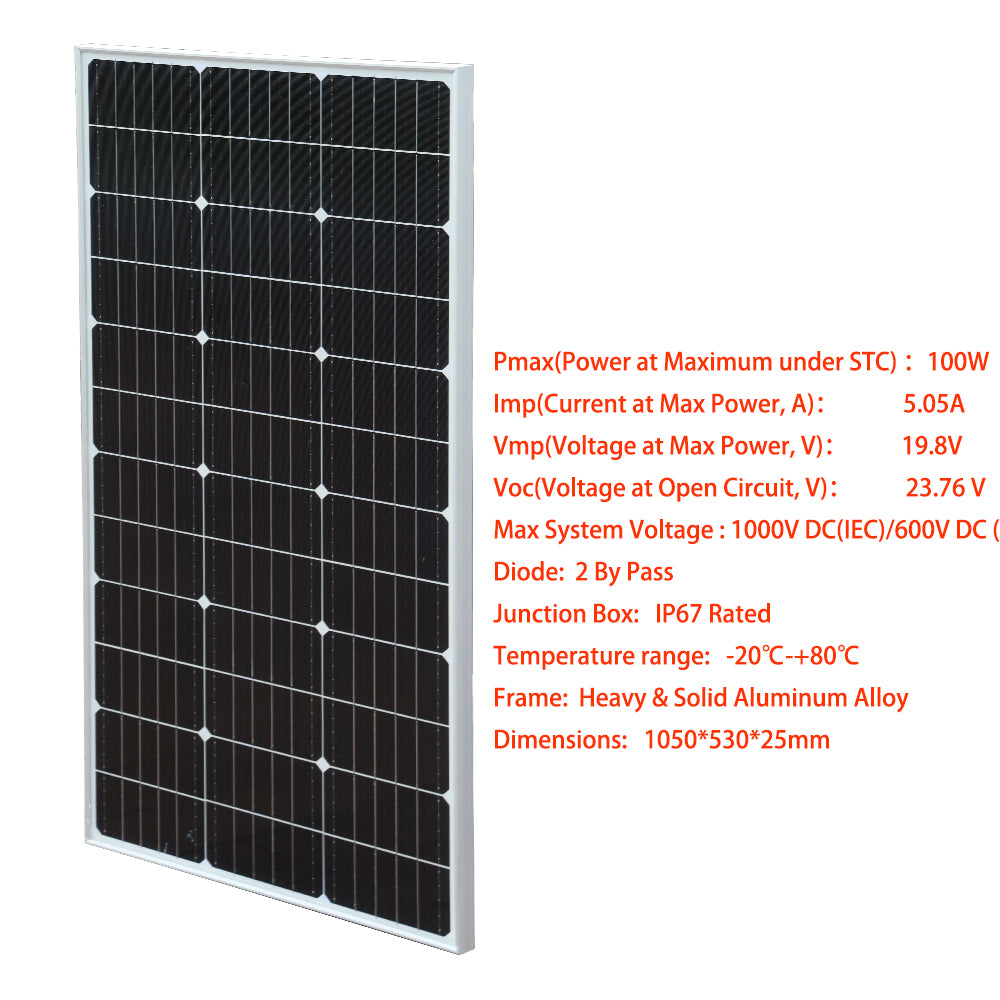 XINPUGUANG Rigid Glass Solar Panel Monocrystalline 10W 25W 50W 100W 200w Power Generation PV Panel charge paneles solares