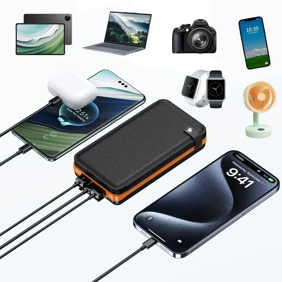 Ngân Hàng Năng Lượng Mặt Trời 3A 4 Tấm Sạc Nhanh - Daisan Mart