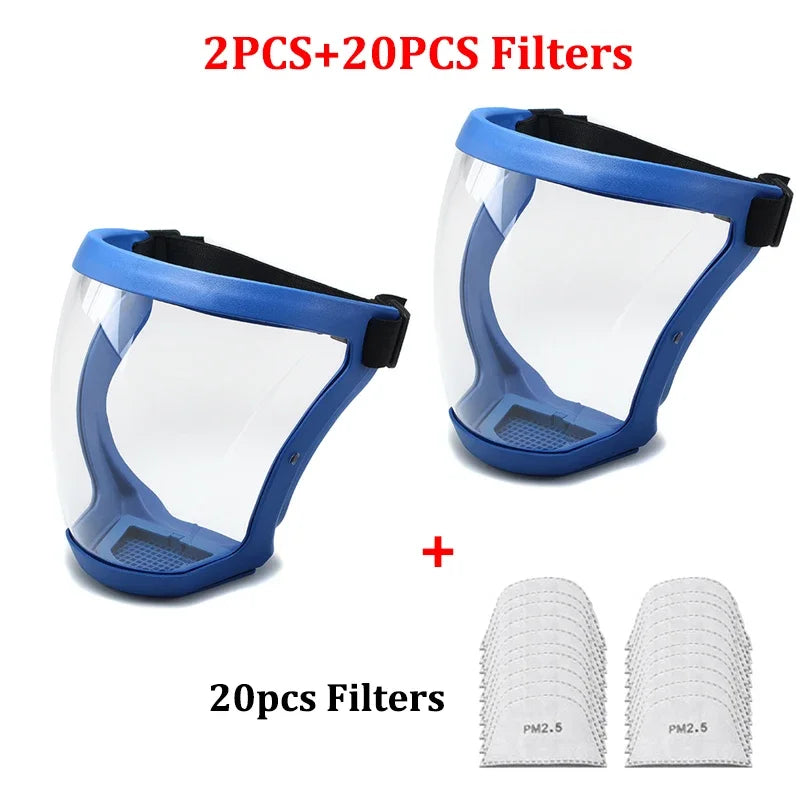 Outdoor Waterproof Transparent Protective Mask