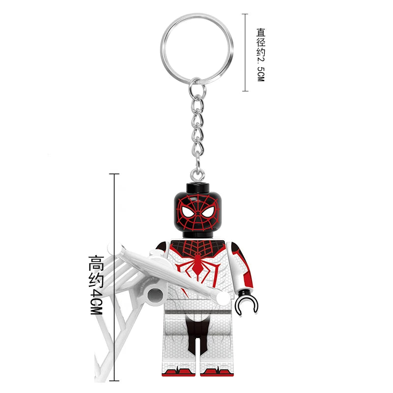 Lego Spider-Man Miles &amp; Gwen Cute Bag Keychain
