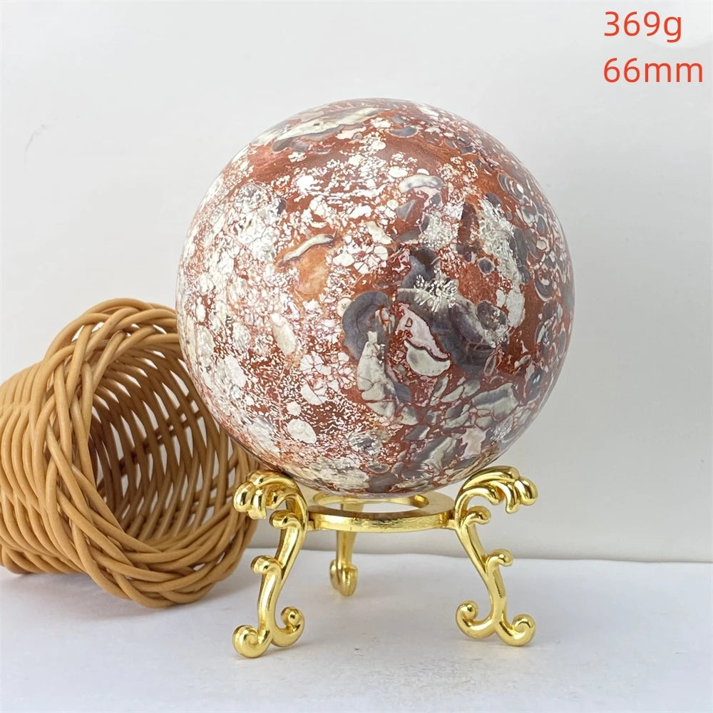 Lucky Natural Orange Quartz Ball Feng Shui