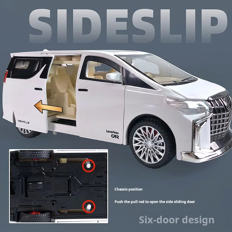 Children's pull-down model car that lights up and plays music