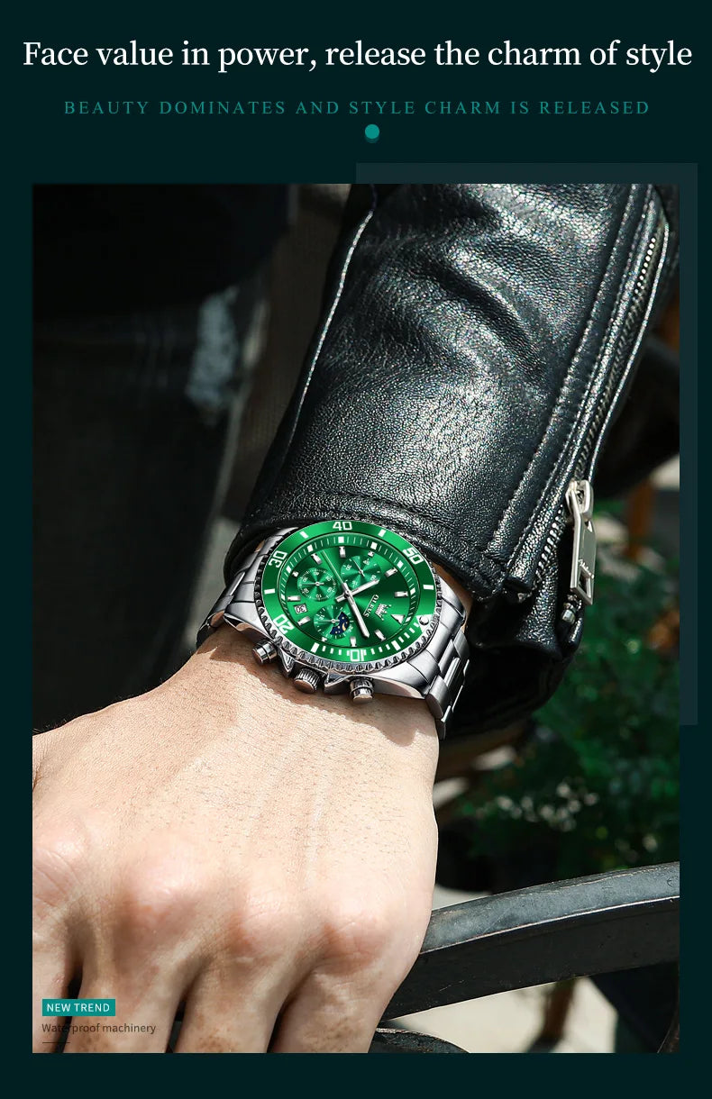 Đồng Hồ OLEVS Nam - Đẳng Cấp, Chống Nước, Thép Không Gỉ