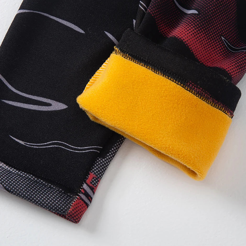 Bộ Đồ Lót Nam Thu Đông Nỉ Nhung In Thời Trang Ấm