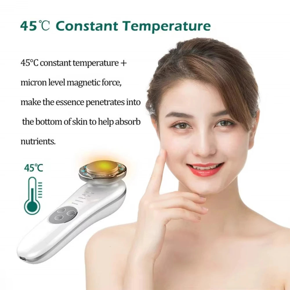 7-in-1 Facial Massager for Cleansing &amp; Lifting High-End