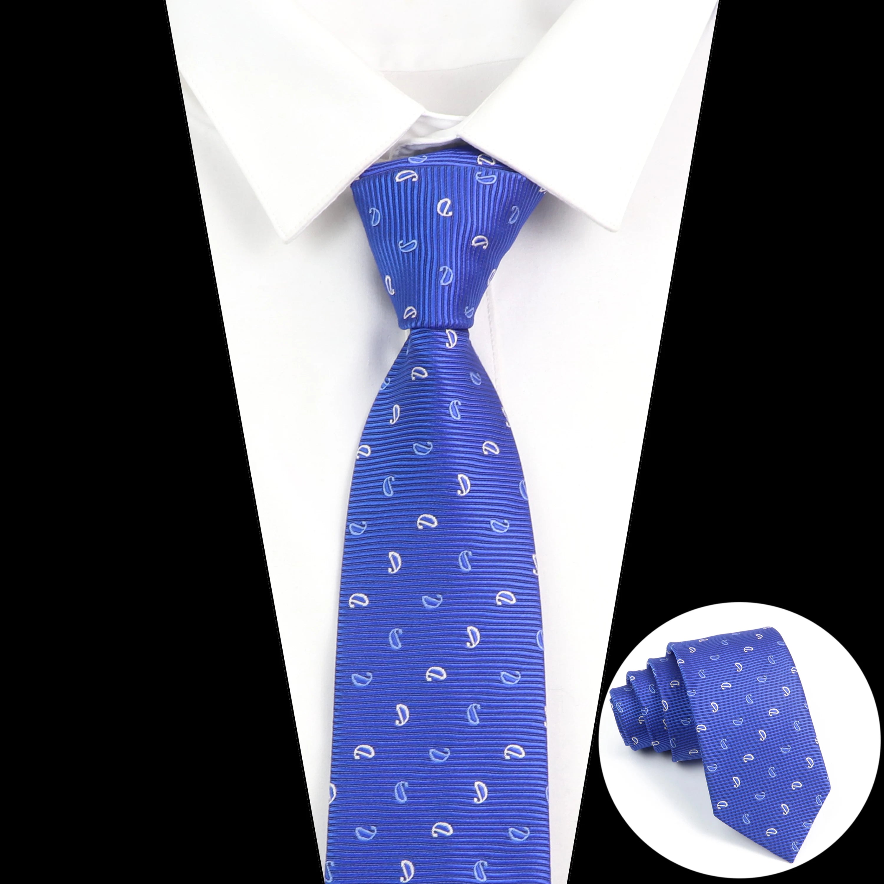 Cà vạt nam cao cấp chấm bi xám 6.5cm thời trang