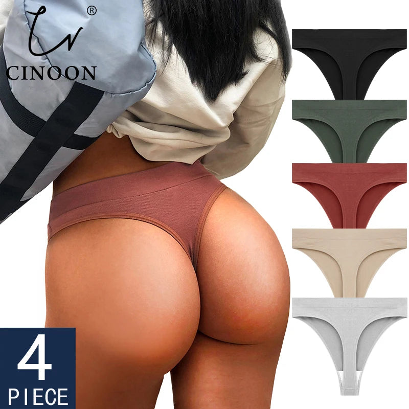 CINOON: Set of 4 Sexy, Breathable Women's Underwear