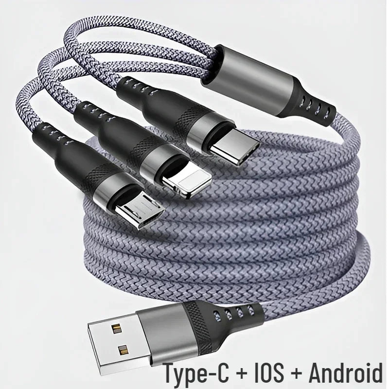 4in1 High Speed ​​Multi-Function Charging Cable For iPhone Android