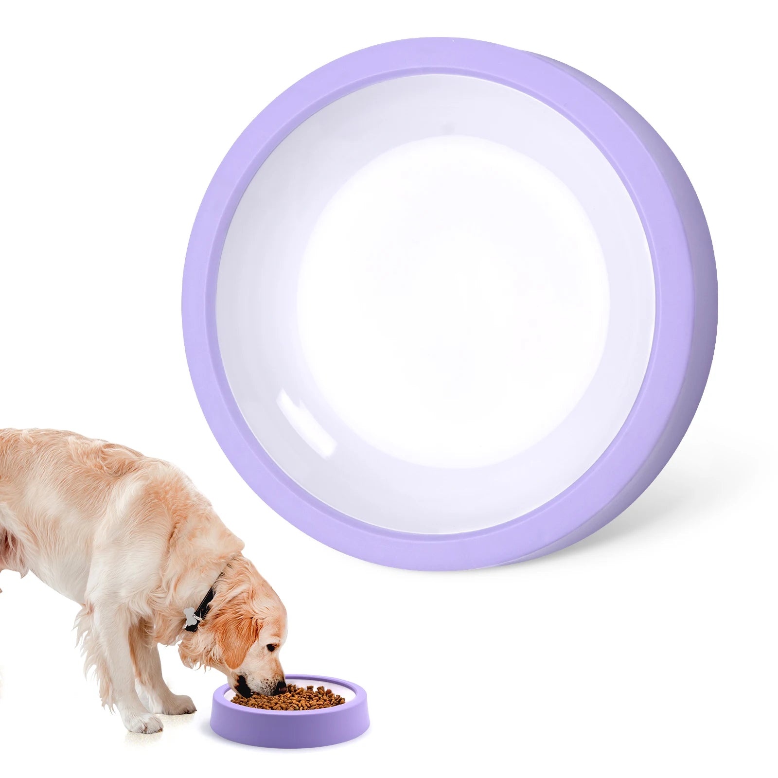 Pet Dog Slow Feeder Bowl Fun Non Slip Anti-Gulping Slower Food Feeding Dishes Eco Dog Bowl for Large Medium Small Dogs Puppy - Daisan Mart
