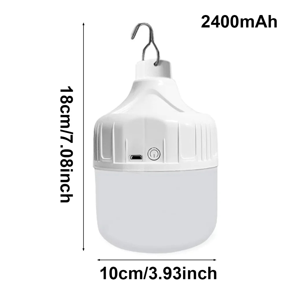Portable Waterproof USB Rechargeable Outdoor LED Hanging Light