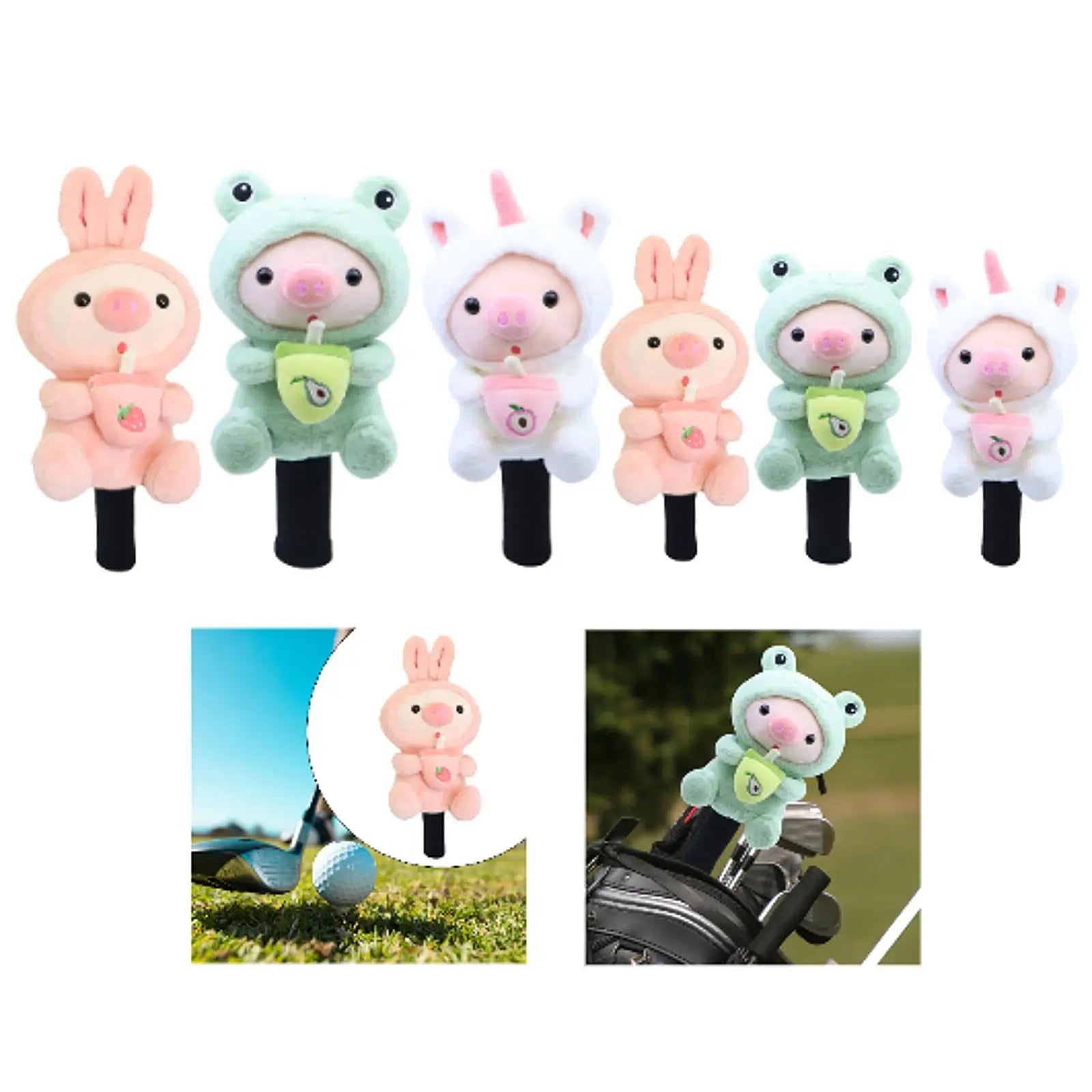 Cute Animal Golf Club Cover, Club Head Protector