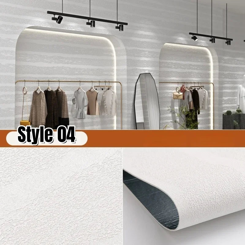 Peel and Stick Fake Travertine Self-Adhesive Wallpaper Imitation Natural Stone Wall Decor Wall Stickers for Living Room Bedroom