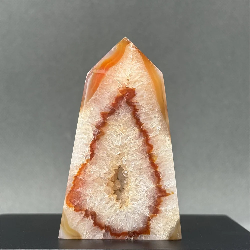 Natural Red Onyx Pillar - Decorative &amp; Healing Stone