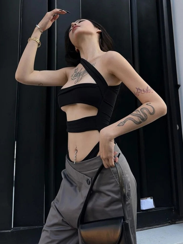 Sexy Backless Y2K Festival Style Women's Bodysuit