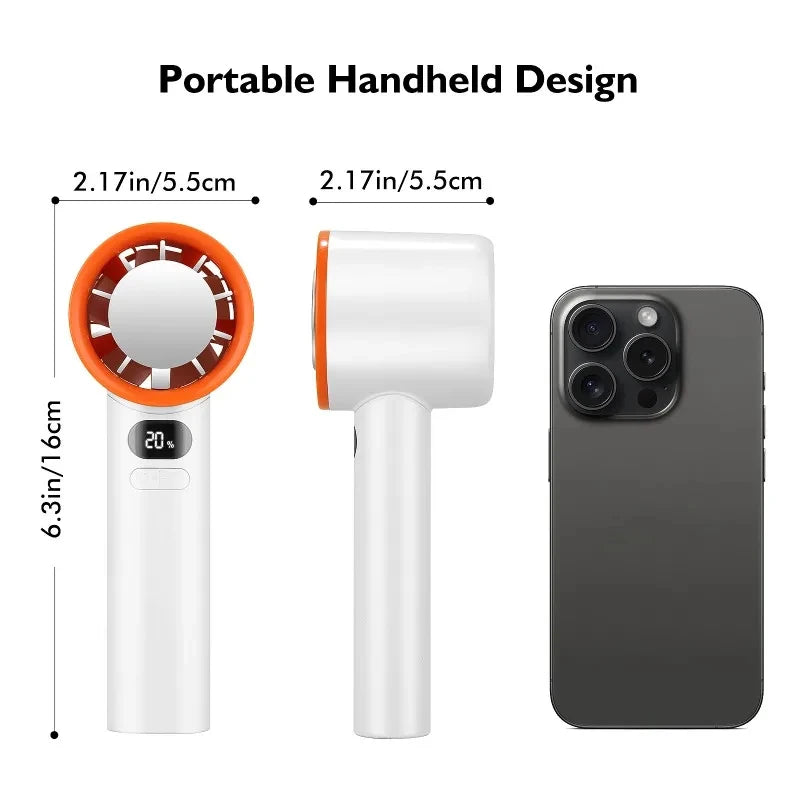 Xiaomi New Mini Handheld Fan 120 Speed ​​Portable Desktop Fans Instant Cooling with Ice Mode Rechargeable Stylish Fan for Women