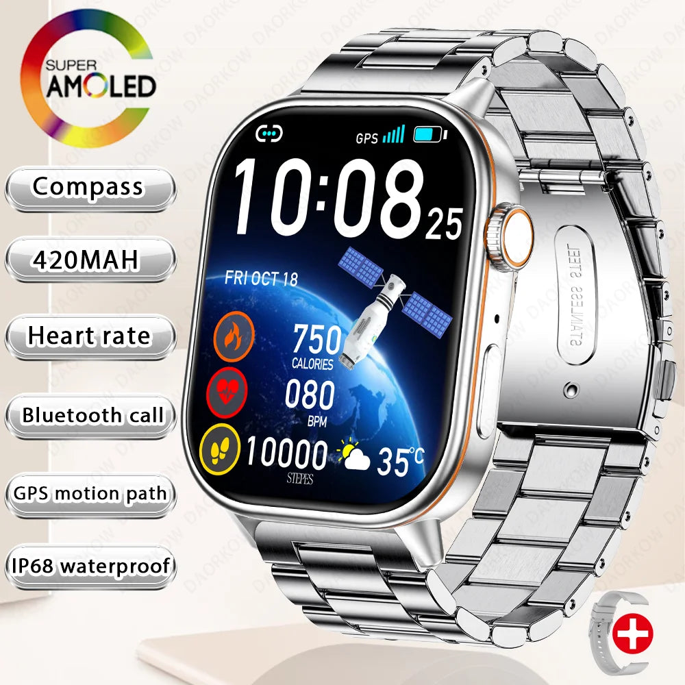 Multi-function AMOLED IP67 Smart Watch for Men and Women