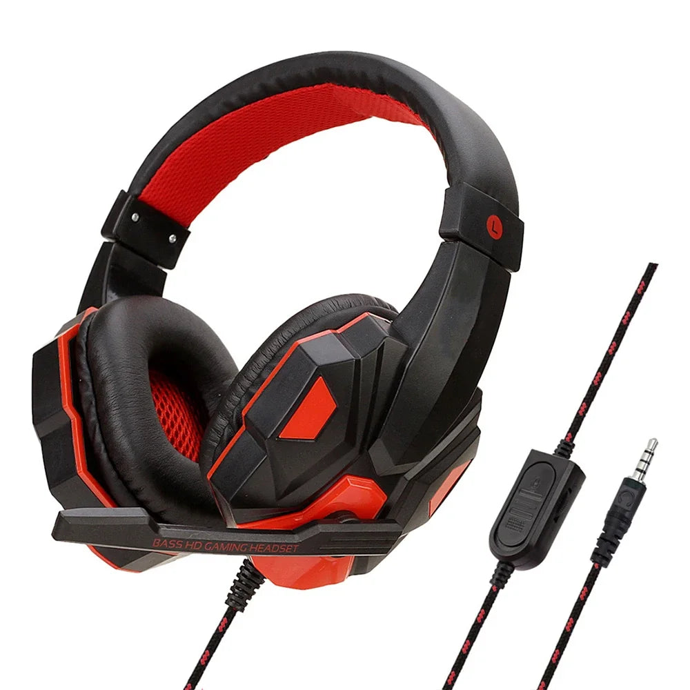 Tai nghe gaming 3.5mm có mic, bass mạnh, đa thiết bị - Daisan Mart