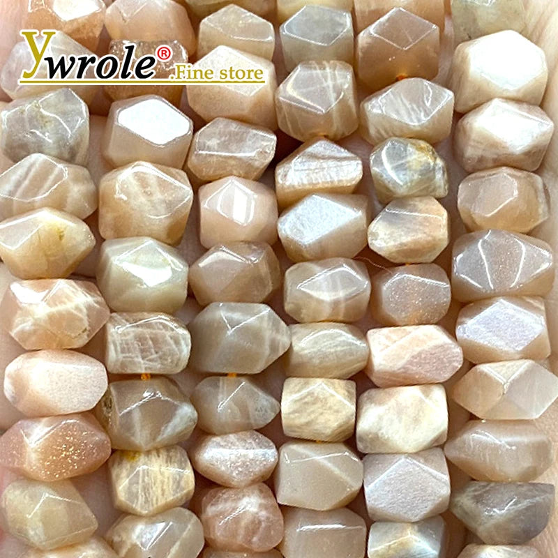 Natural Round Sunstone Beads for Jewelry Making