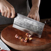 Wide Blade High Carbon Steel Knife - Kitchen Expert