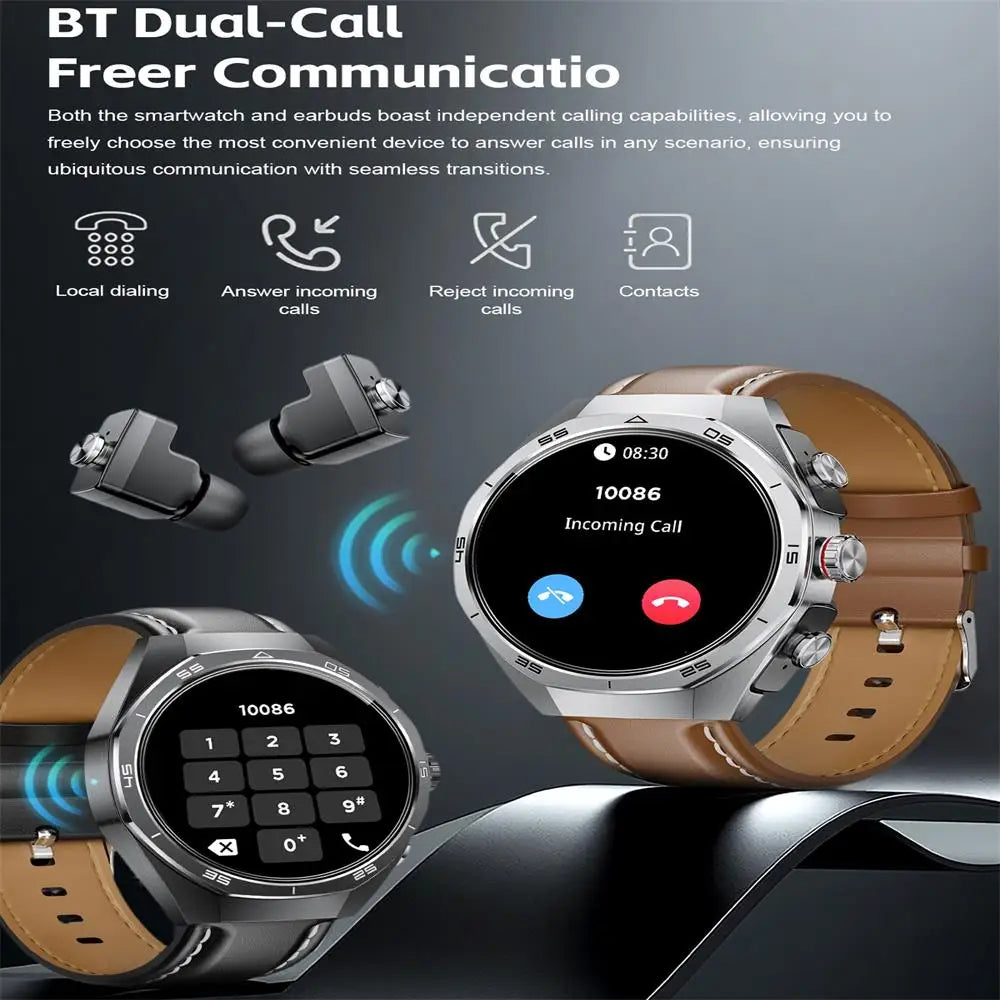 Đồng Hồ Thông Minh TWS 2in1 Chống Nước IP67 Bluetooth