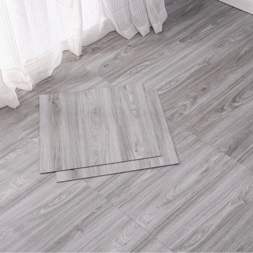 Thickened Self-Adhesive Floor Tiles Imitation Wood Grain Waterproof Non-Slip for Living Room Toilet Kitchen Home Floor Decor