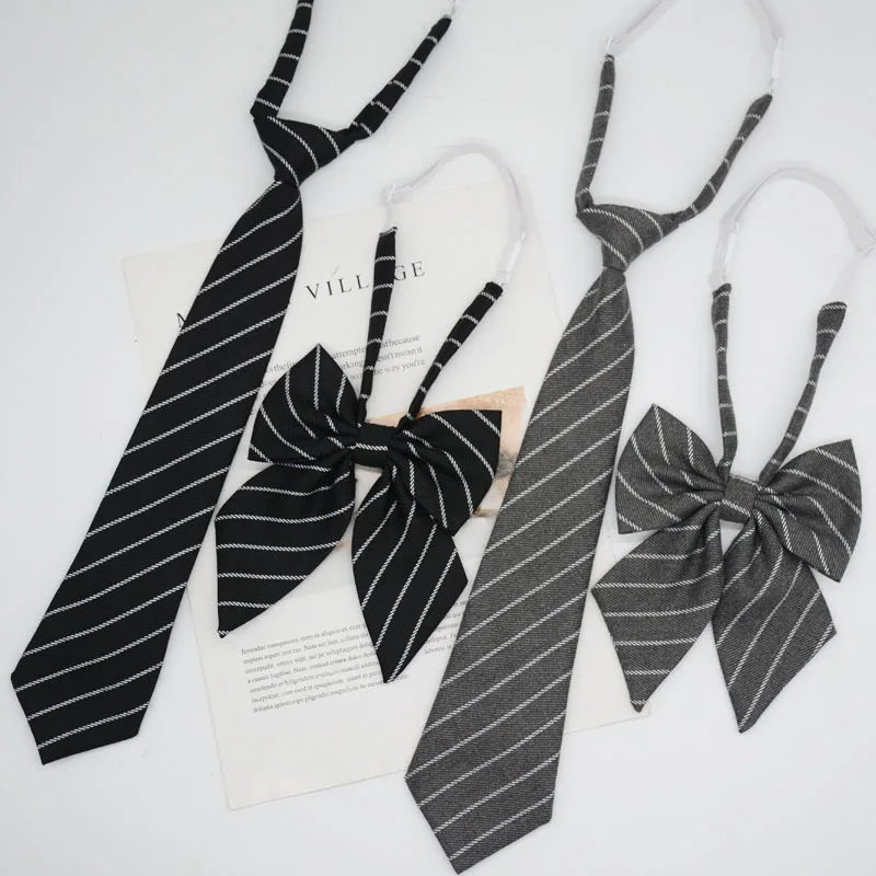 7公分條紋棉質領結，男女學生適用