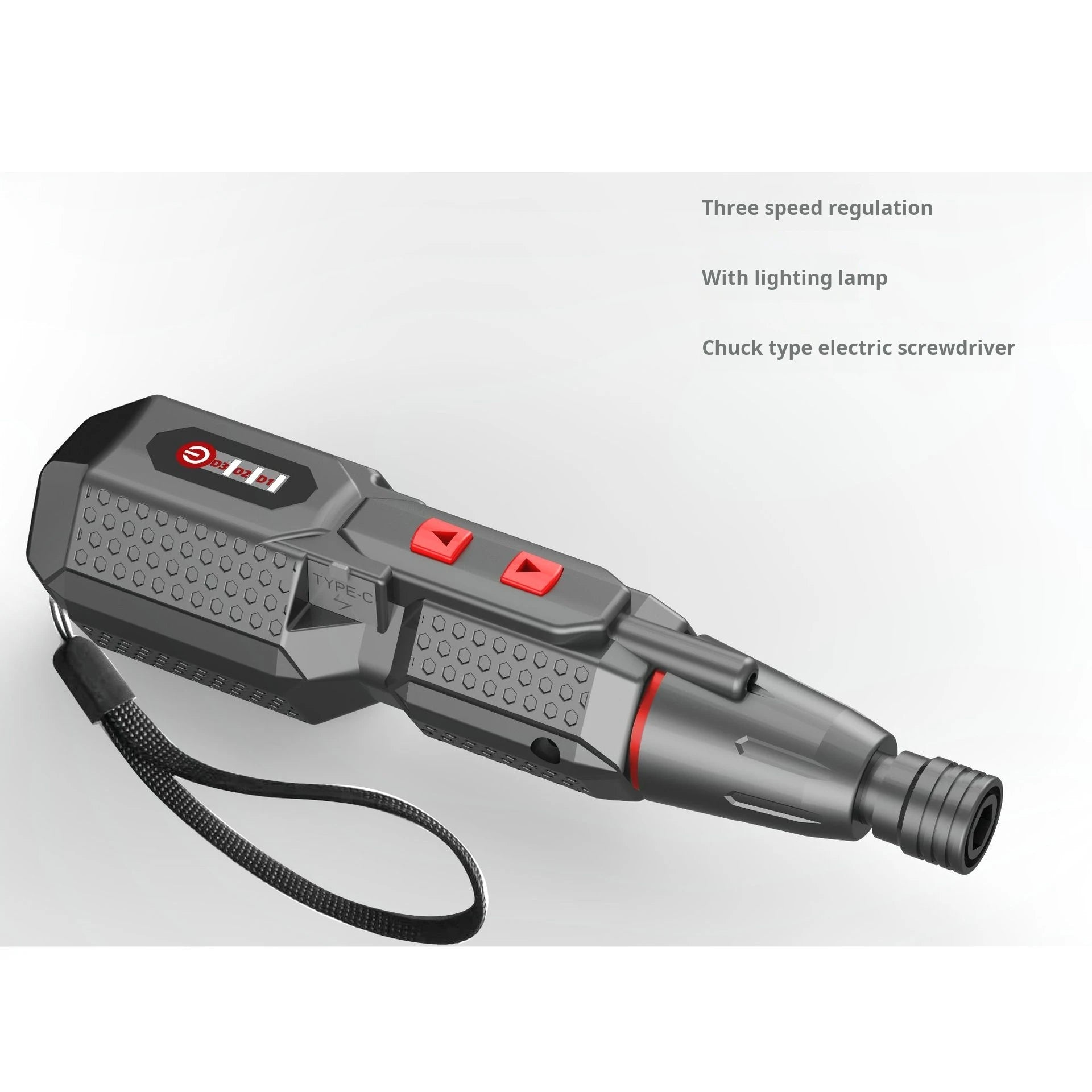 4. 2v electric screwdriver with three speed adjustment and lighting lamp. Strong straight handle. 3. 6v electric screwdriver