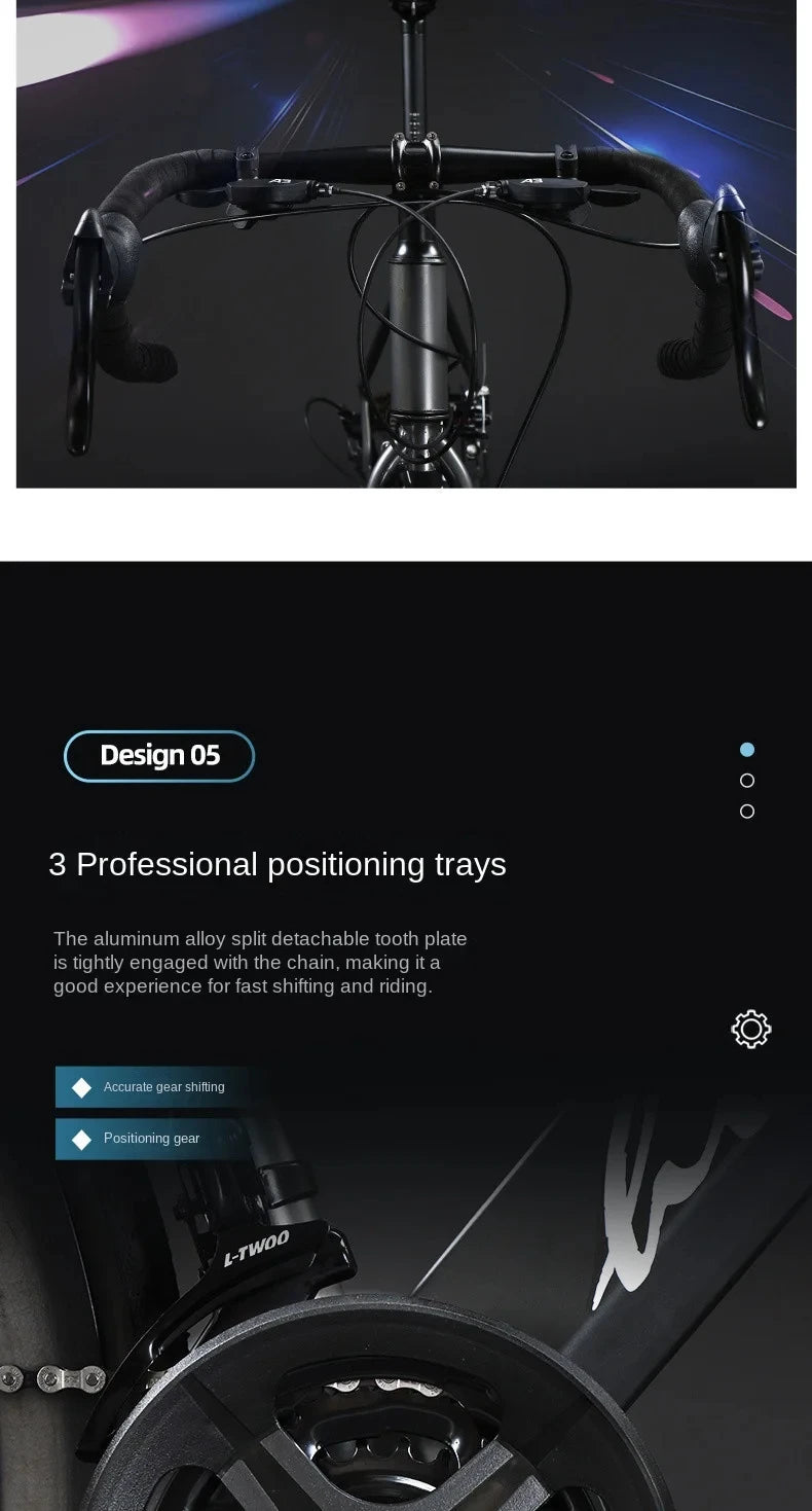 700C*40MM road bicycle hand-changing 24 speed Road Racing Bike disc brake gravel bicicleta Wind Shock Absorber Bikes male adult - Daisan Mart