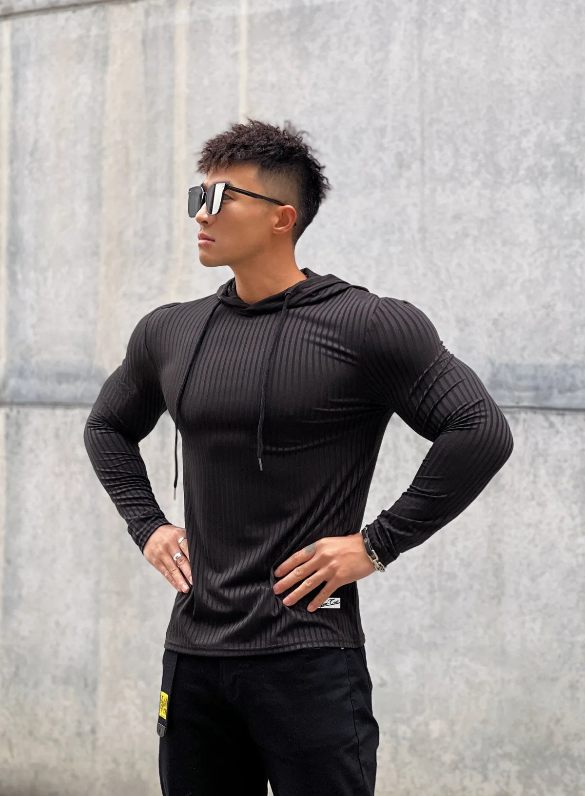 Men's Quick Dry Long Sleeve Bodybuilding Sports Shirt