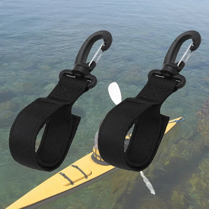 2 Pack Kayak Paddle Holder Webbing Clip for SUP Board Inflatable Boat