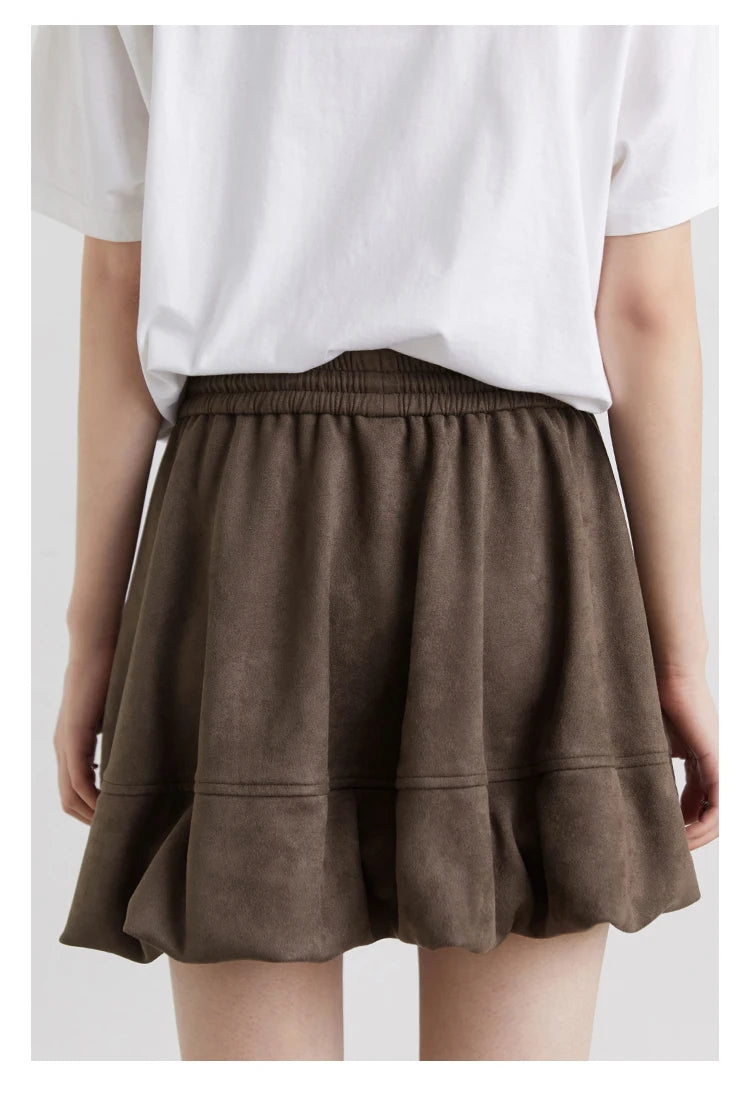 Chân Váy Nữ CHIC VEN Dáng Chữ A Hoa Retro Xuân Thu