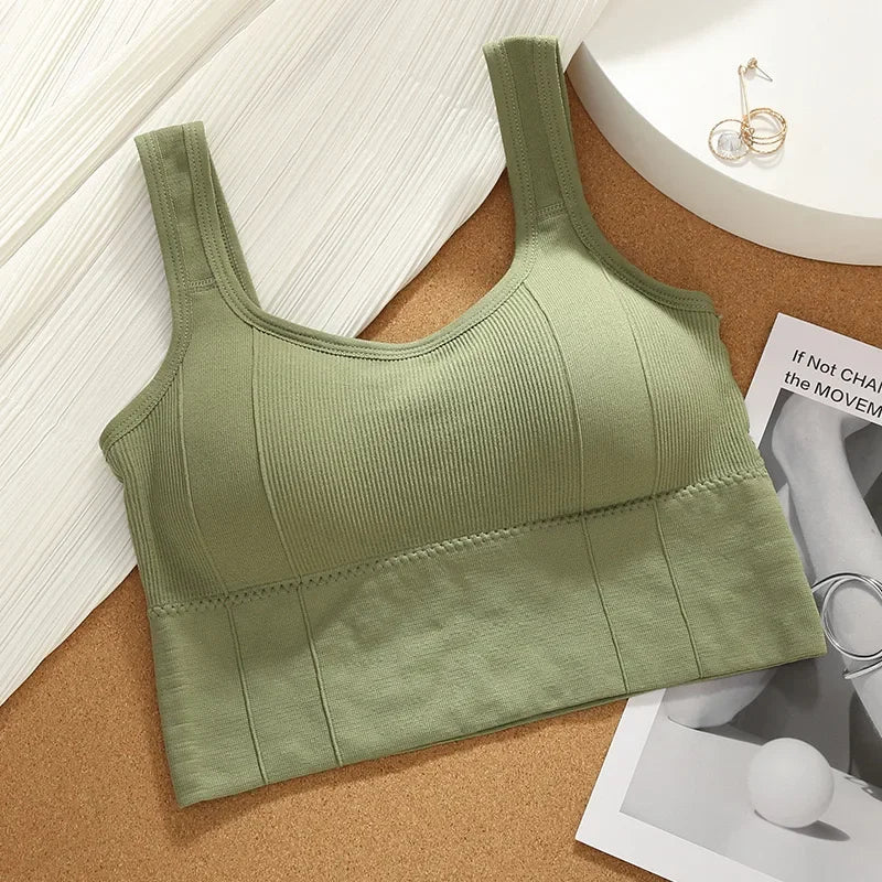 Seamless Push Up Sweat-Resistant Sports Bra