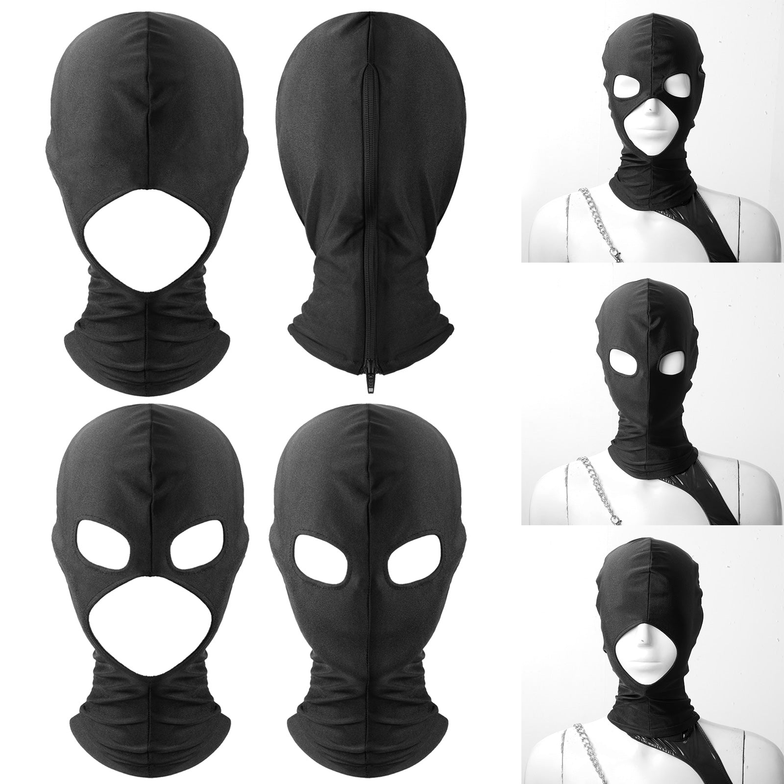 1/2/3 Holes Cosplay Headband Mask for Men and Women Evening Party