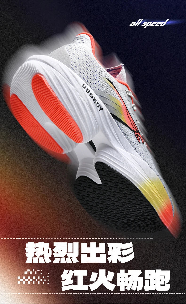 Giày Chạy Bộ Đệm Khí Carbon Nhẹ Êm Chân Chống Trượt