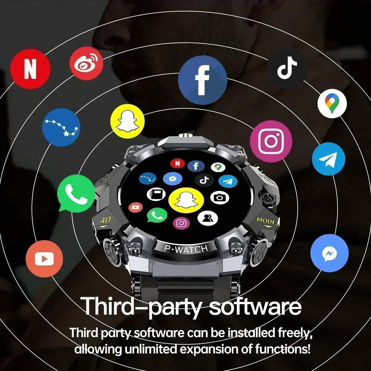 Smartwatch 5G Màn AMOLED 1.5 Camera Kép Chống Nước