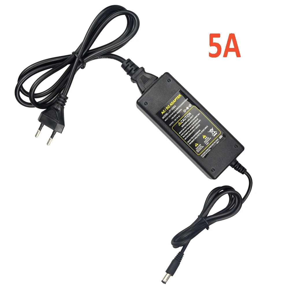 Bộ Nguồn DC 12V Đen cho Đèn LED/CCTV 50W