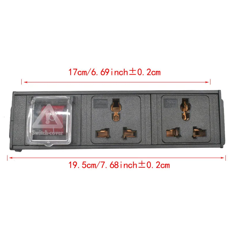 PDU Đa Năng Tủ Mạng IEC-C14 2-9 Lỗ - Daisan Mart
