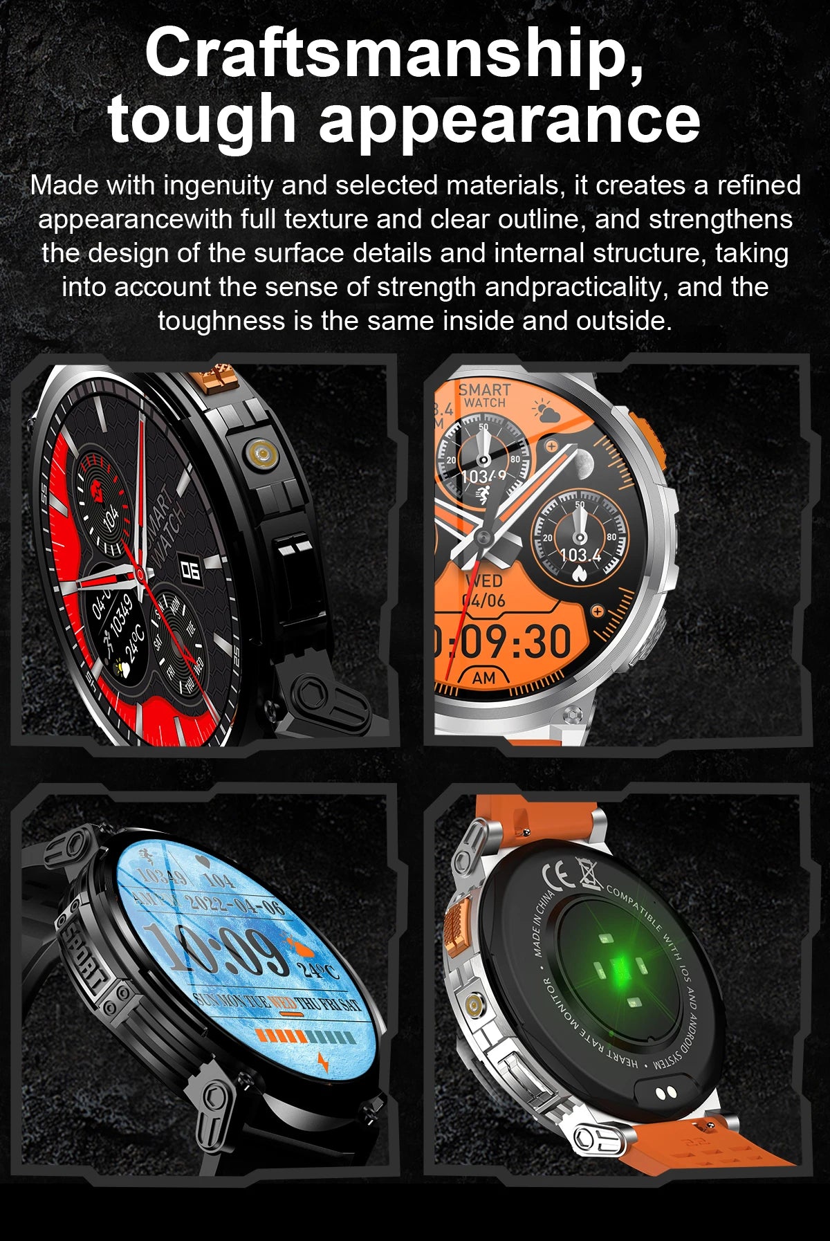 Smart Watch 2025 - Large Battery, IP68 Waterproof