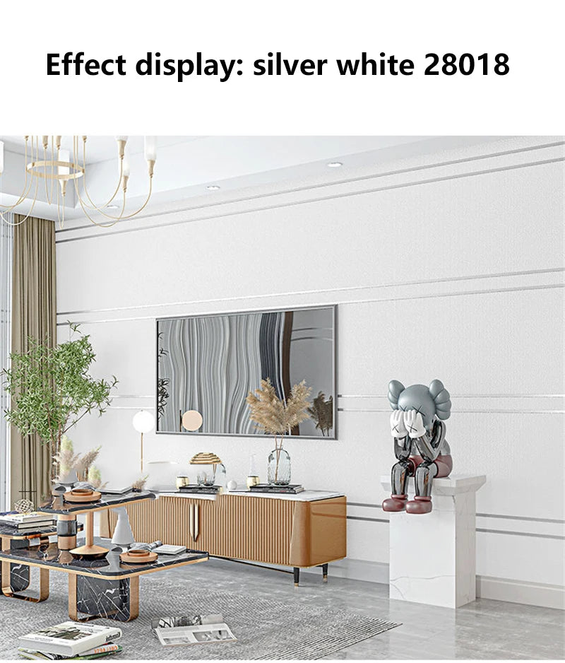 Modern Geometric Nordic Velvet Wallpaper