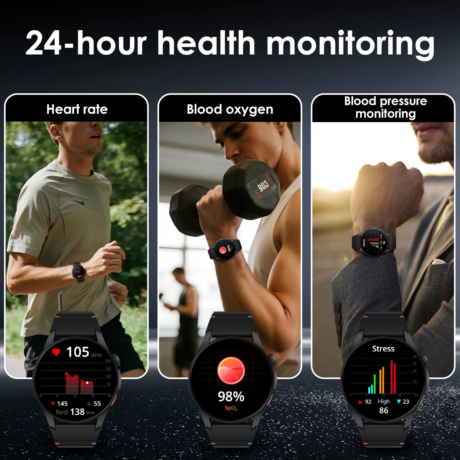 1.43" AMOLED Smartwatch Multifunction GPS 150+