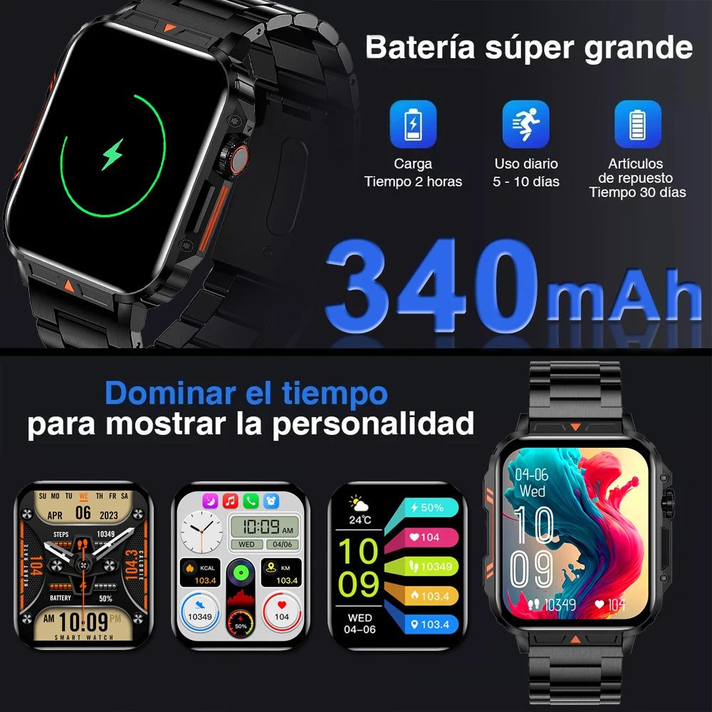 SmartWatch Nam 1.95 - Chống Nước, Gọi Bluetooth
