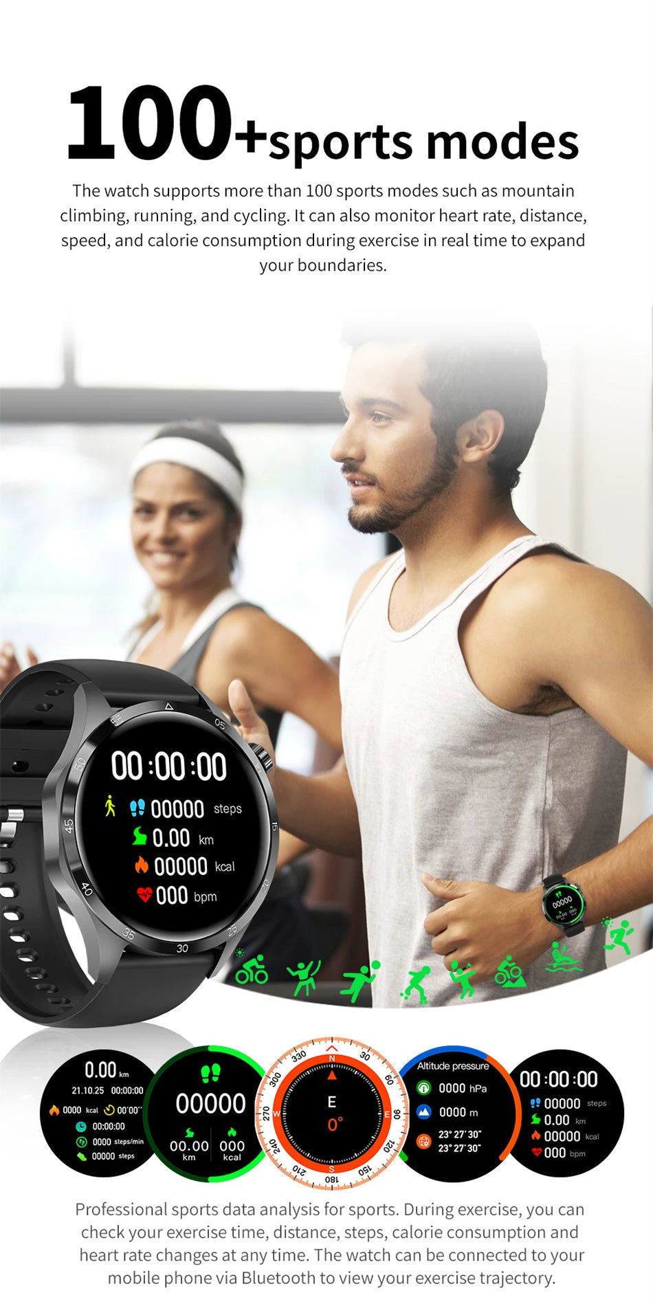 Đồng Hồ Thông Minh 4 Pro 2025 Màn AMOLED GPS NFC BT